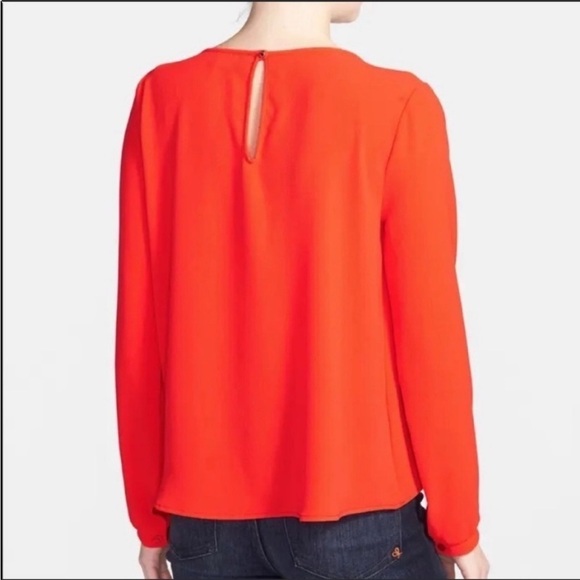 Astr Top Blouse cage Shoulder Orange Flow Top
Size Med - Picture 2 of 9